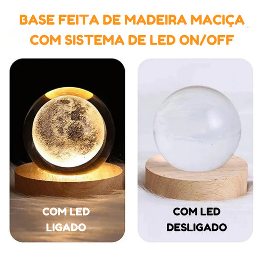 Luminária Cristal de Mesa Sistema Solar